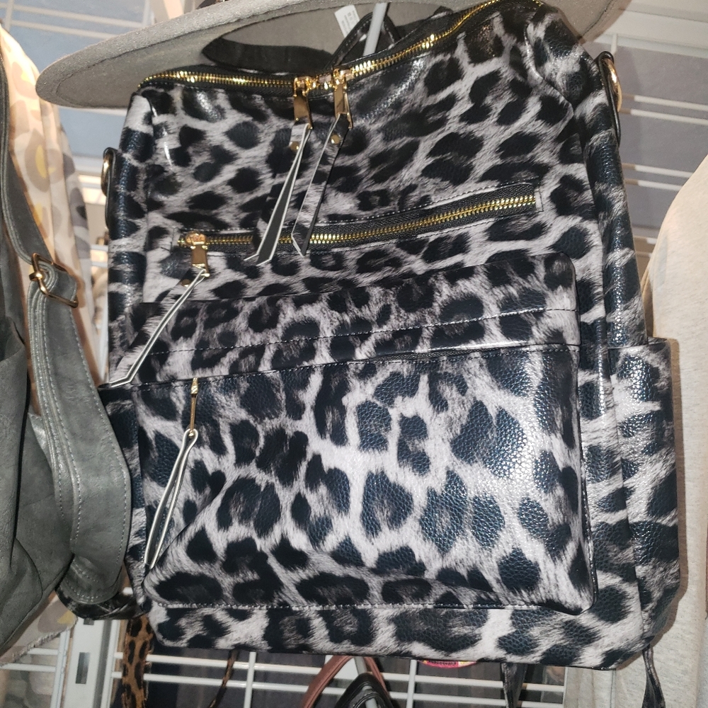 Guitar strap cheetah purse